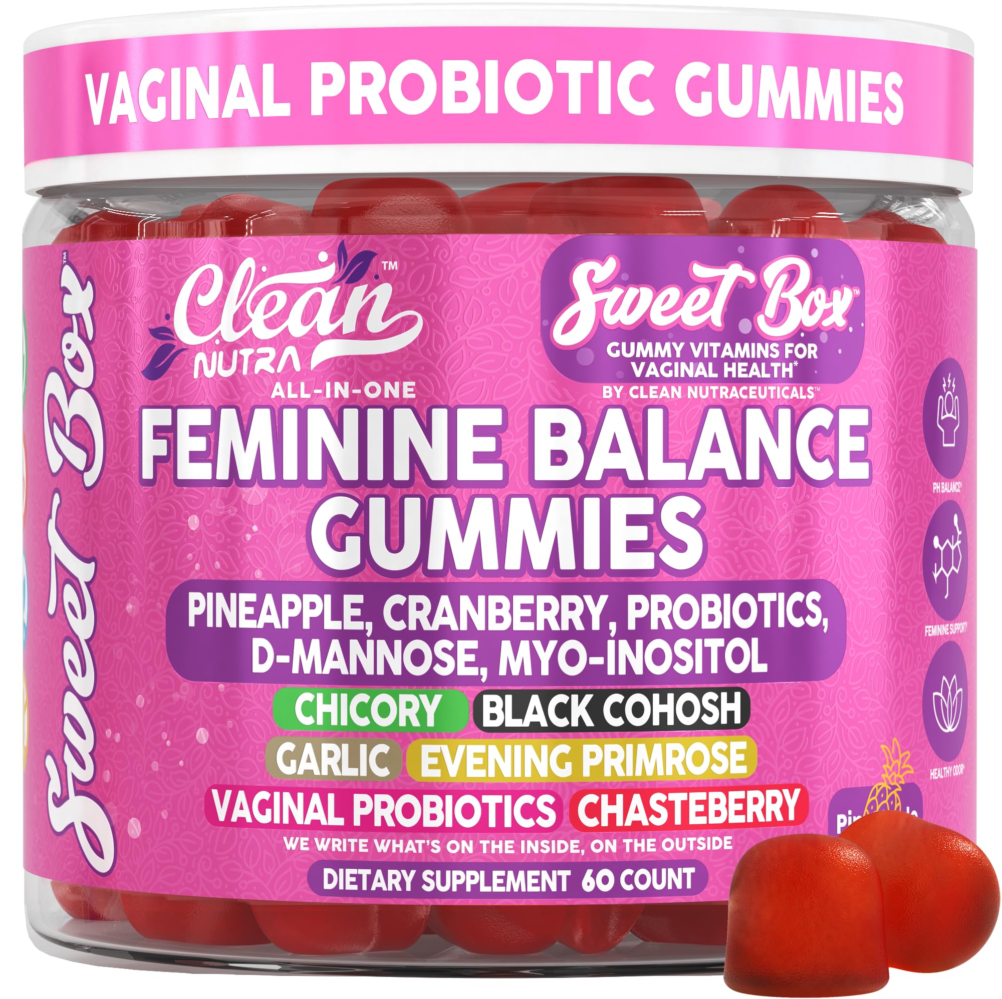 Clean Nutraceuticals frasco delantero con etiqueta visible y beneficio de confianza