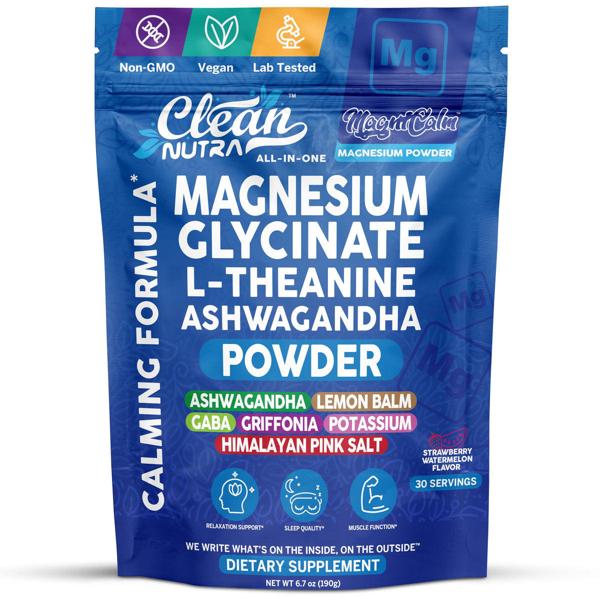 Clean Nutraceuticals frente del envase mostrando presentación y sabor
