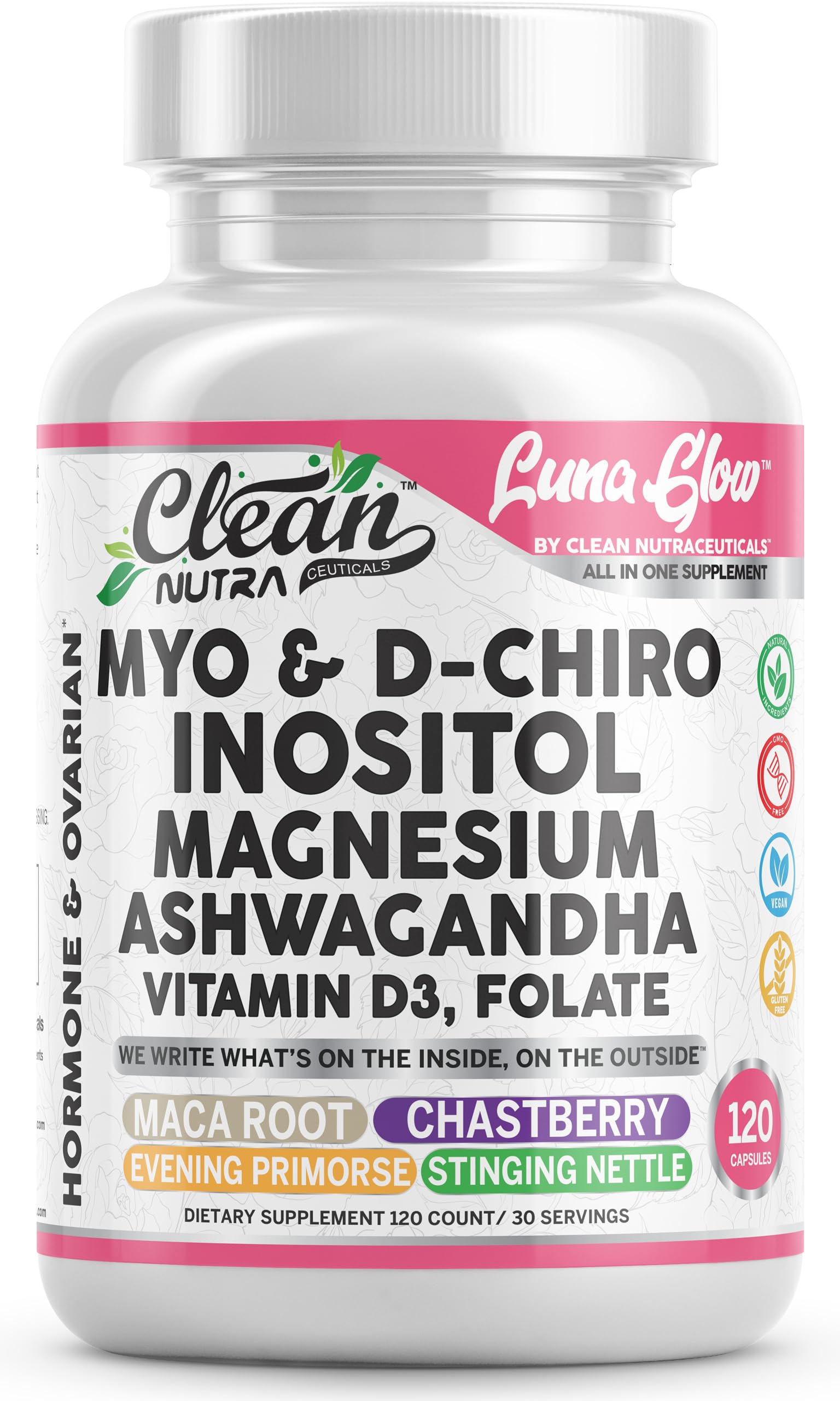 Clean Nutraceuticals frente del envase mostrando fórmula equilibrada y confianza