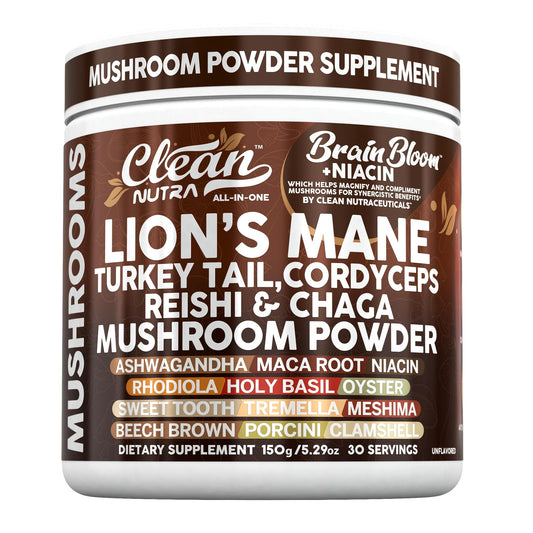 Clean Nutraceuticals envase frontal mostrando la marca y contenido, claridad en ingredientes