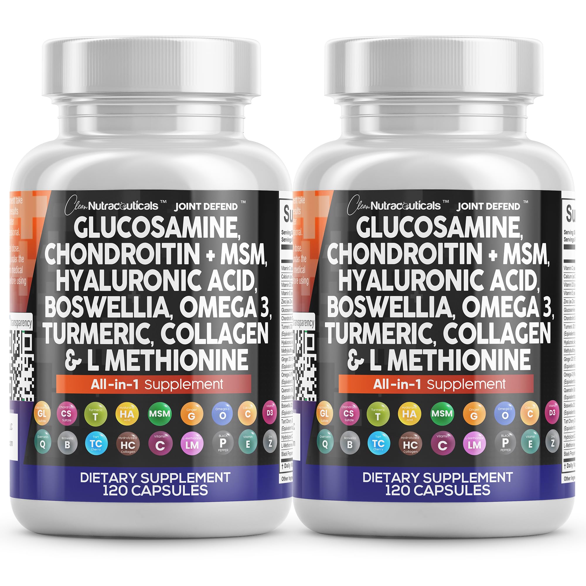 Clean Nutraceuticals frontal del envase mostrando beneficios articulares