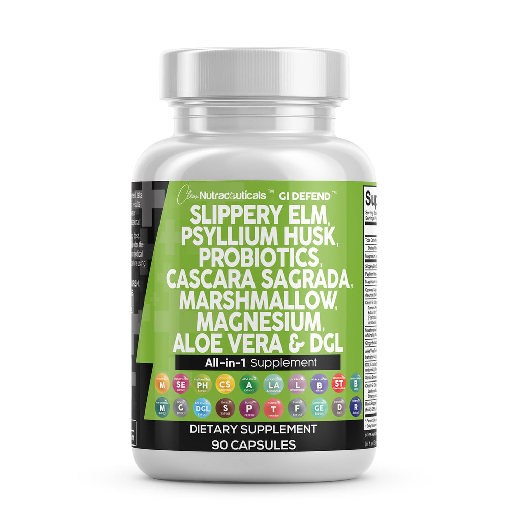 Clean Nutraceuticals envase frontal mostrando ingredientes y beneficio digestivo