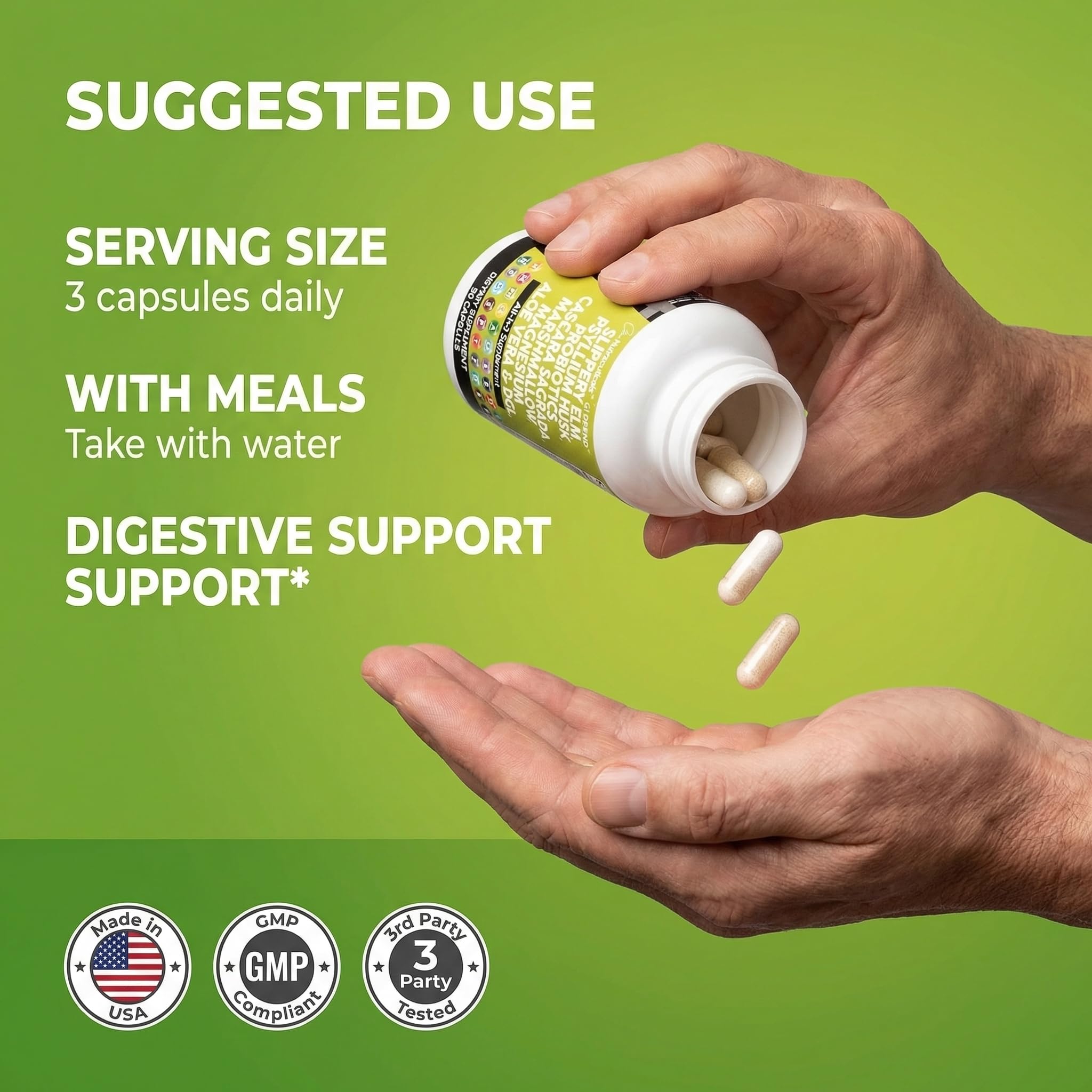 Mezcla de hierbas usada en Clean Nutraceuticals para soporte digestivo
