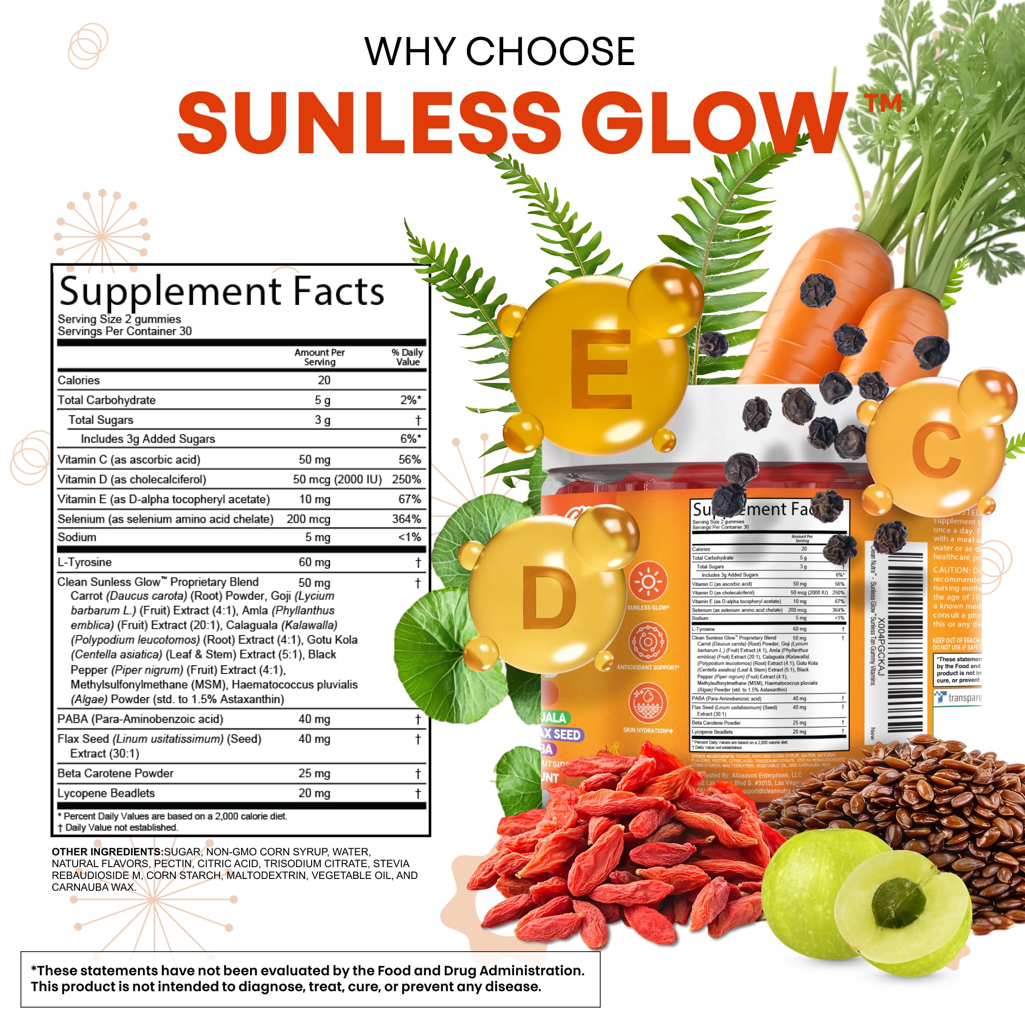 Clean Nutraceuticals gomita en mano para comparar tamaño y fácil uso