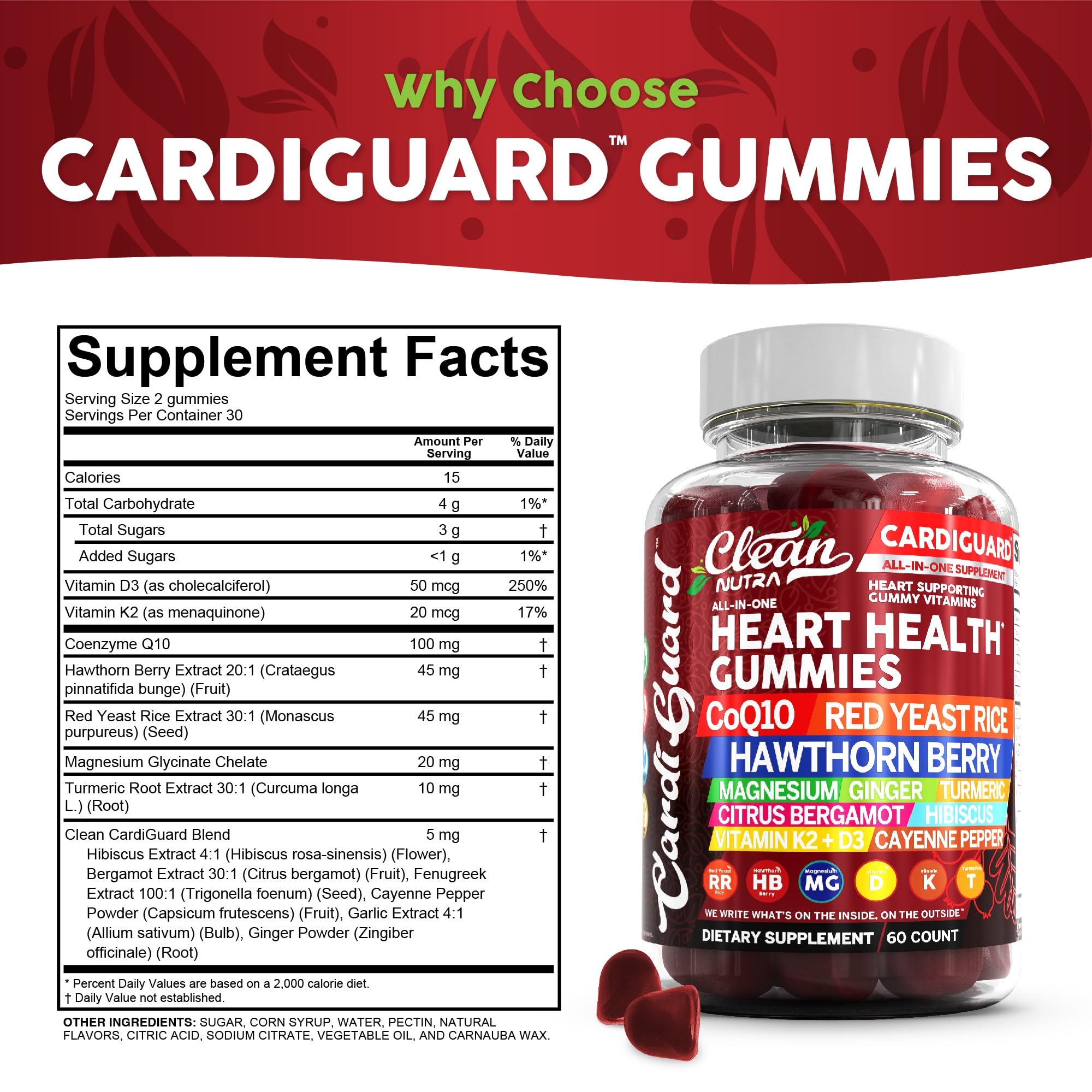 Gomitas Clean Nutraceuticals en mano para mostrar tamaño y facilidad de consumo