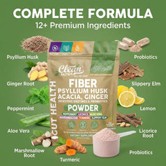 Clean Nutraceuticals GutResto polvo disuelto en vaso aporta bebida digestiva cómoda