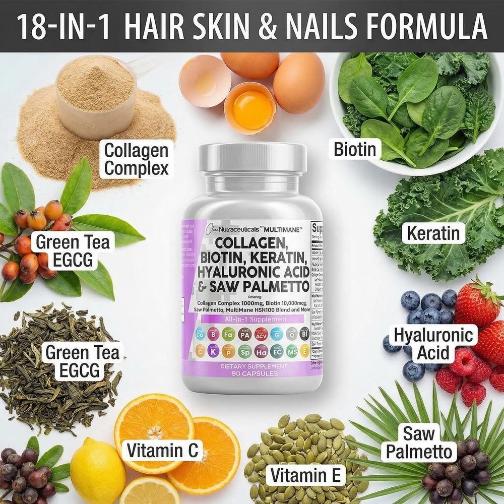 Clean Nutraceuticals mezcla de ingredientes clave mostrando diversidad funcional