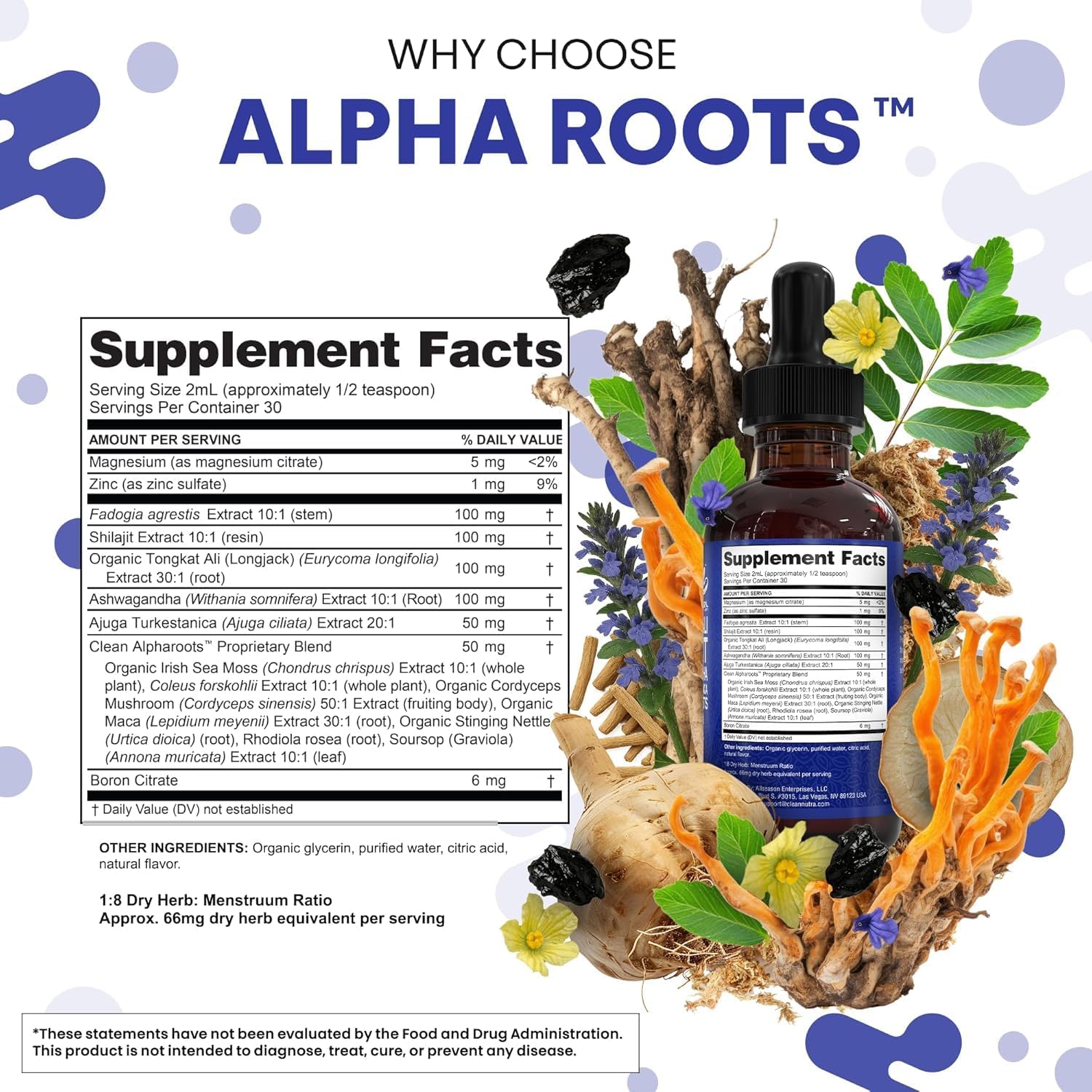 Clean Nutraceuticals ingredientes clave dispuestos para ver la combinación natural