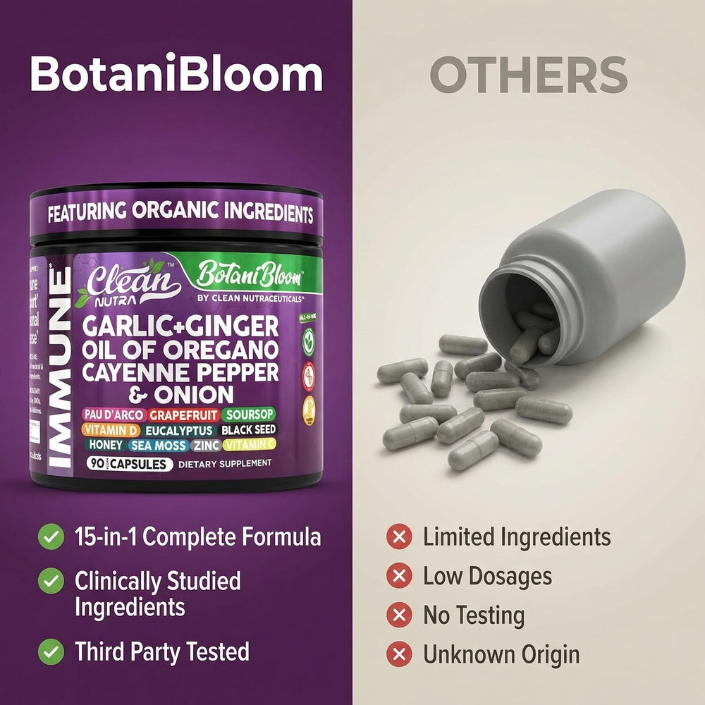 Clean Nutraceuticals ingredientes crudos como ajo y semillas enfatizando origen botánico