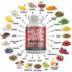 Clean Nutraceuticals ingredientes frescos como moringa y cereza para riqueza botánica