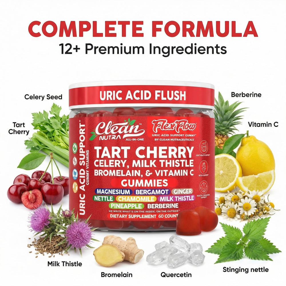 Clean Nutraceuticals ingredientes naturales: cereza y semilla de apio para equilibrio