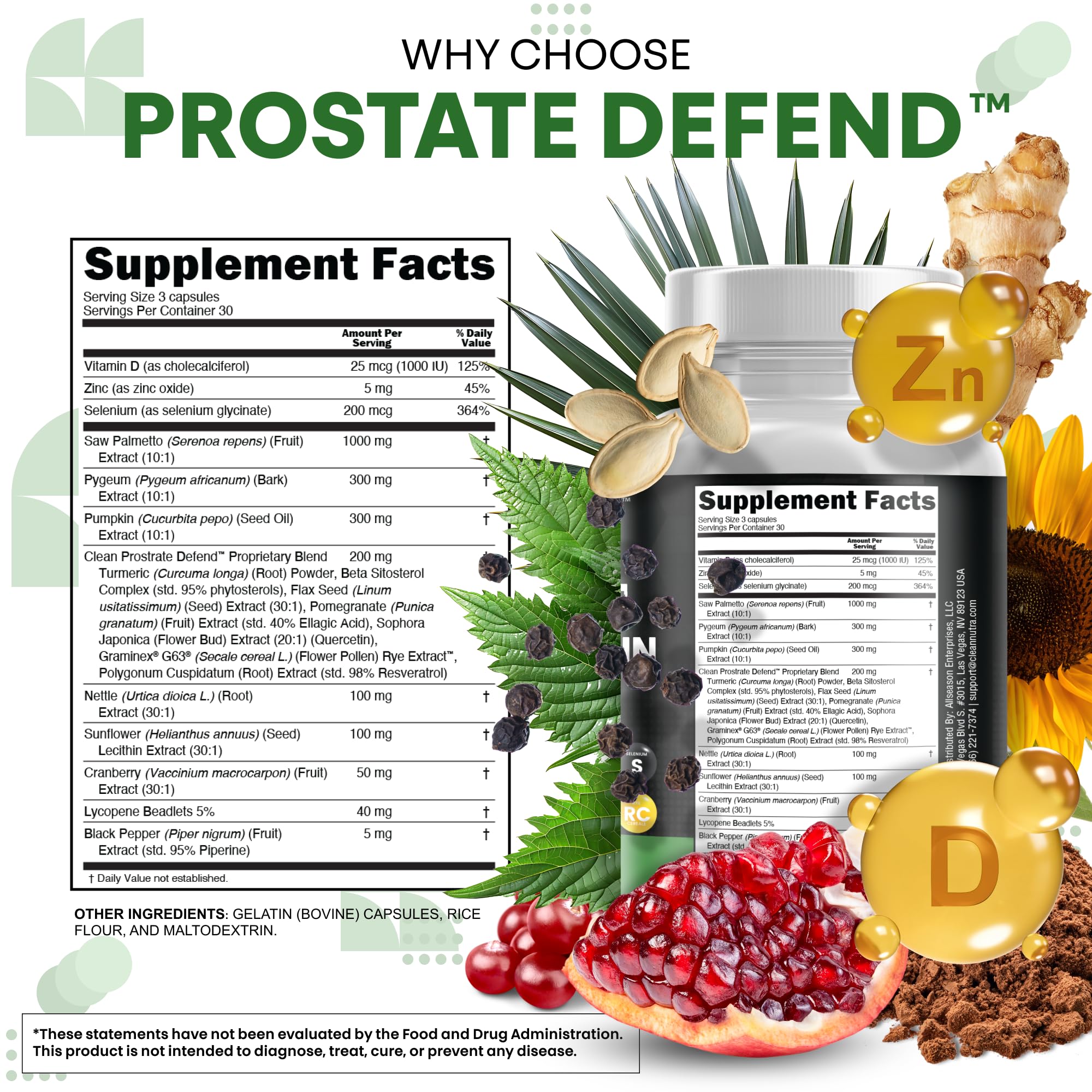 Clean Nutraceuticals etiqueta con lista de ingredientes y trazabilidad clara