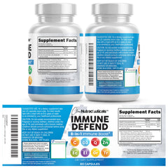 Clean Nutraceuticals listado de activos mostrando zinc, vitamina C y D3
