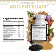 Etiqueta de Clean Nutraceuticals con listado de ingredientes y beneficios visibles
