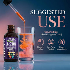 Clean Nutraceuticals botella en mano para comparar tamaño y control de dosis