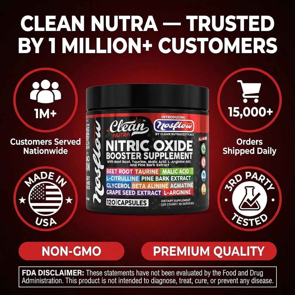 Clean Nutraceuticals NosFlow extracto de corteza de pino enfatizando antioxidantes