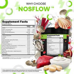 Clean Nutraceuticals NosFlow etiqueta con ingredientes y dosificación clara