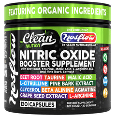 Clean Nutraceuticals NosFlow frente del frasco mostrando diseño y uso