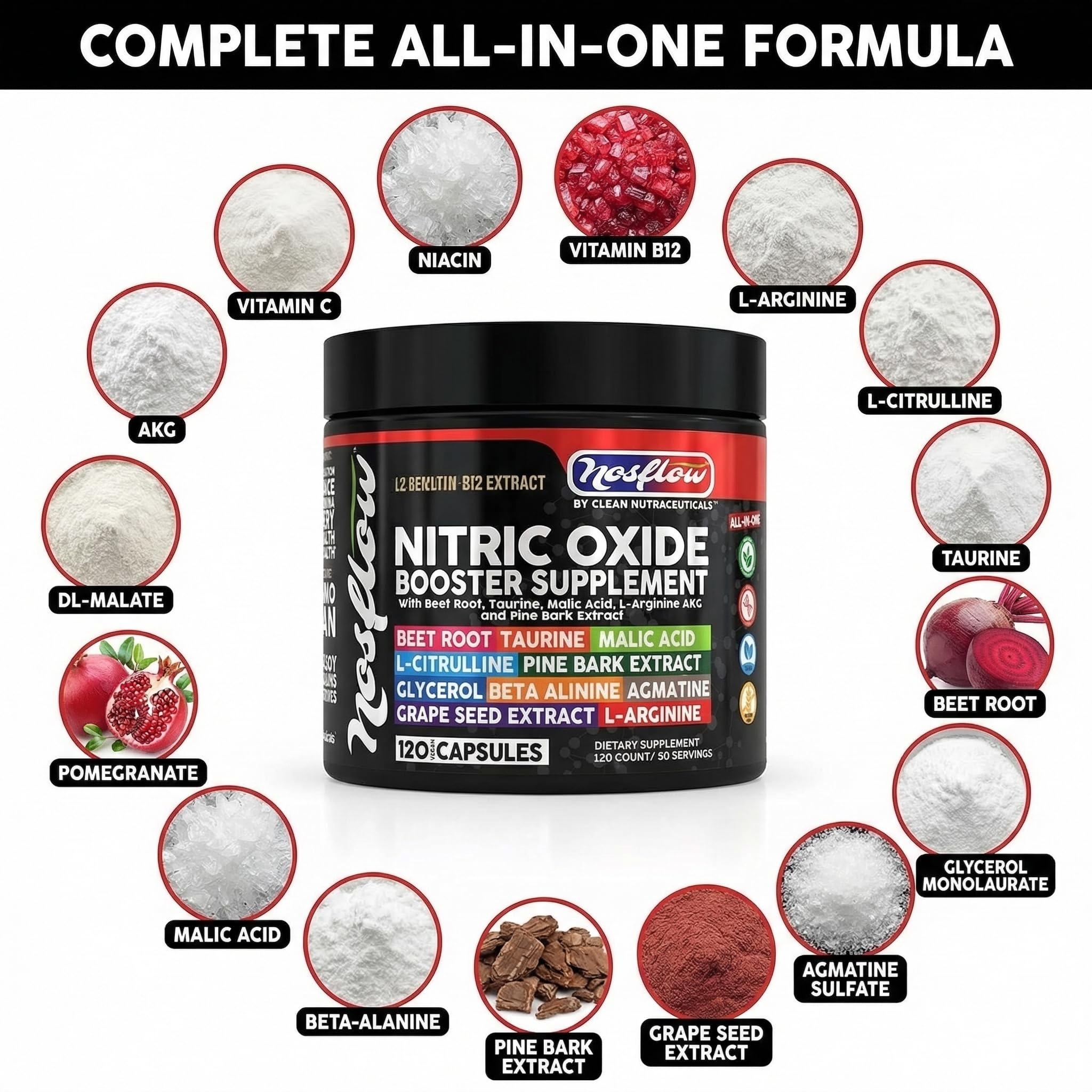 Clean Nutraceuticals NosFlow persona tomando suplemento antes de entrenar