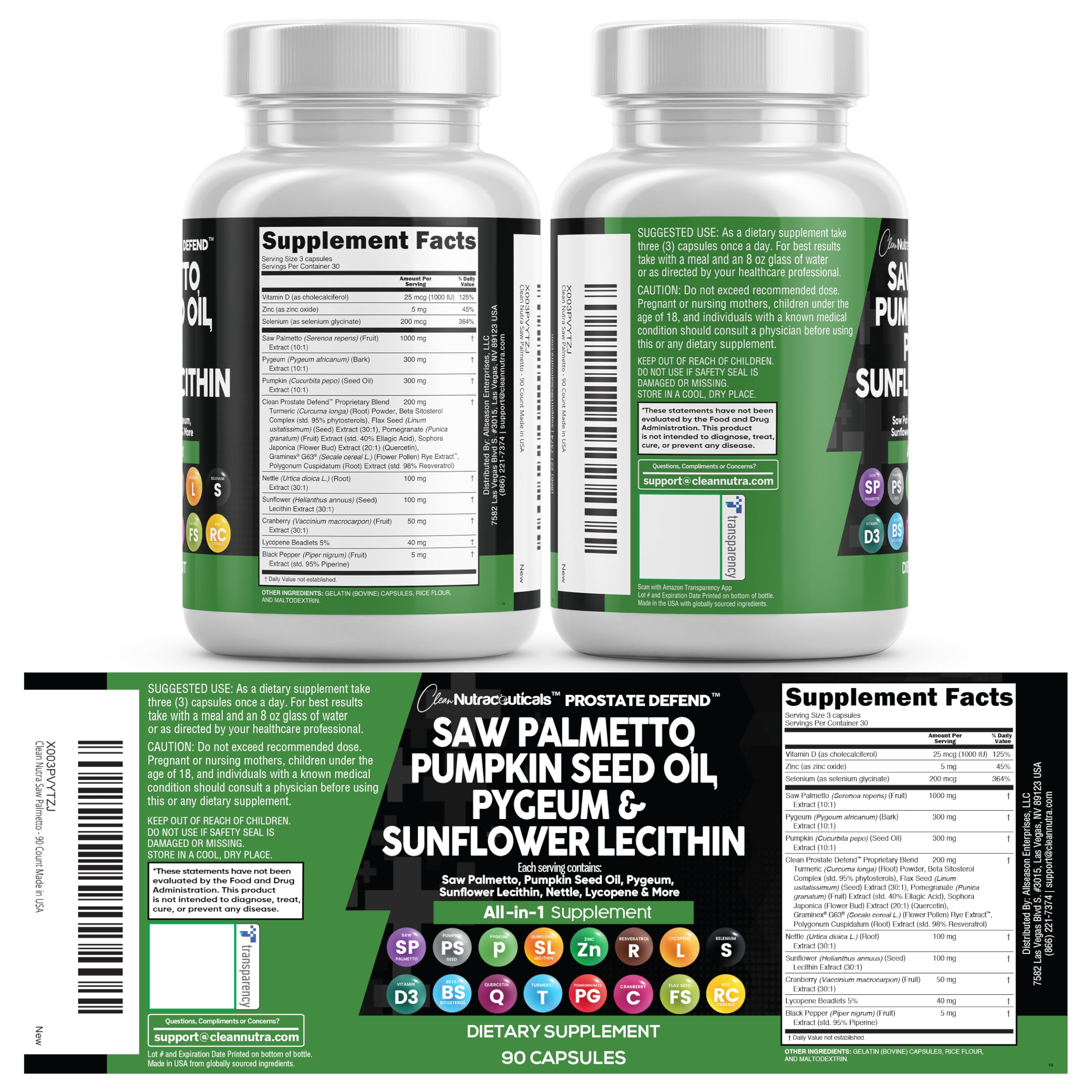 Clean Nutraceuticals caja y envase listos para almacenamiento y transporte seguro