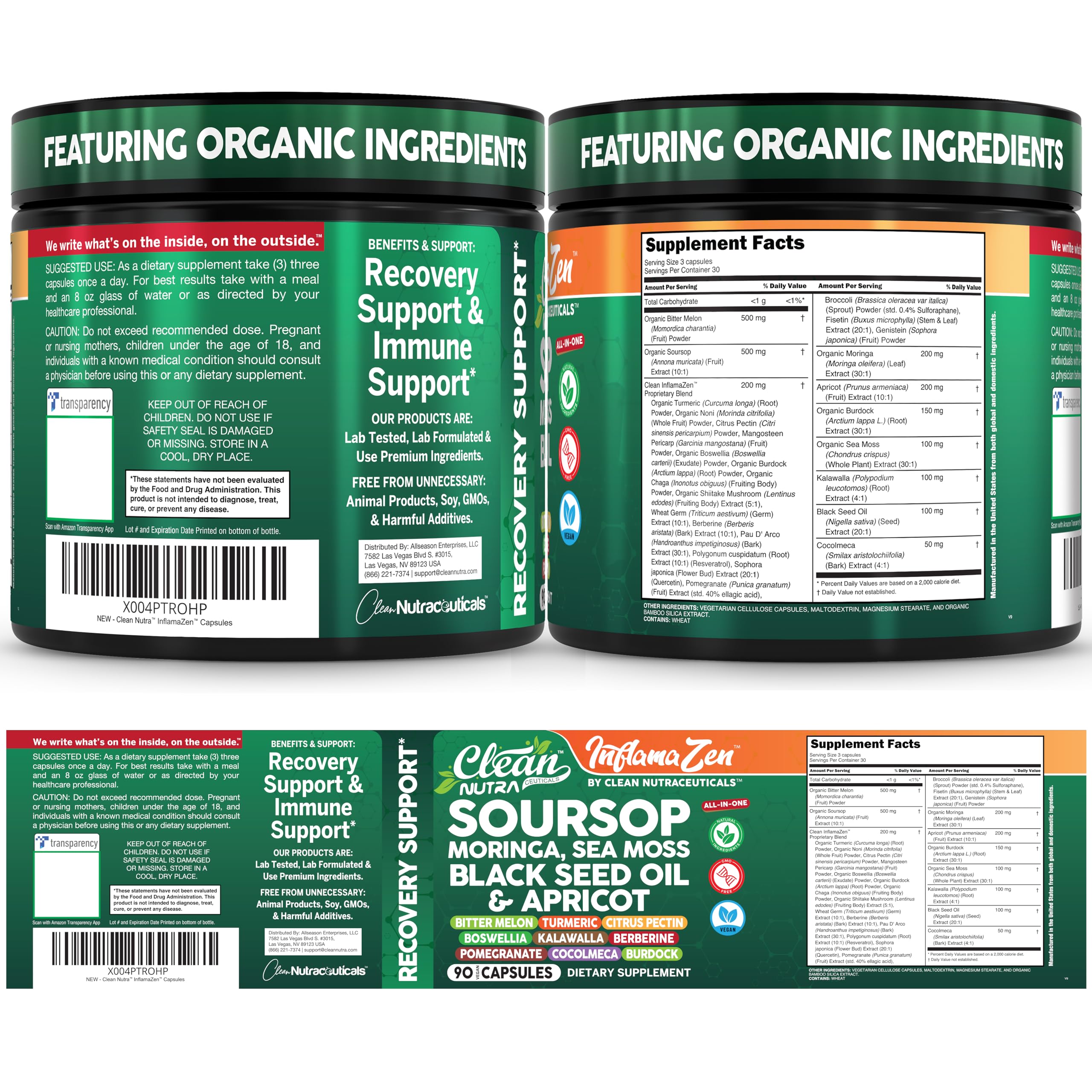 Clean Nutraceuticals frasco en entorno de vida activa mostrando apoyo energético