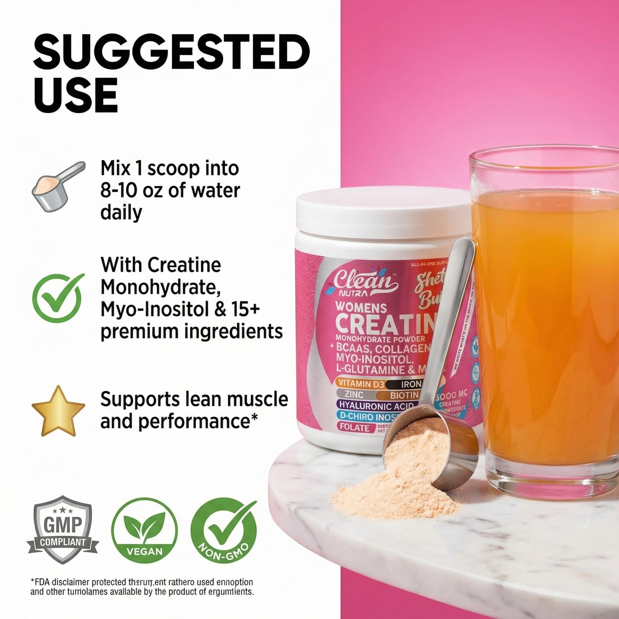 Clean Nutraceuticals empaque con sabor tropical naranja que invita a tomarlo