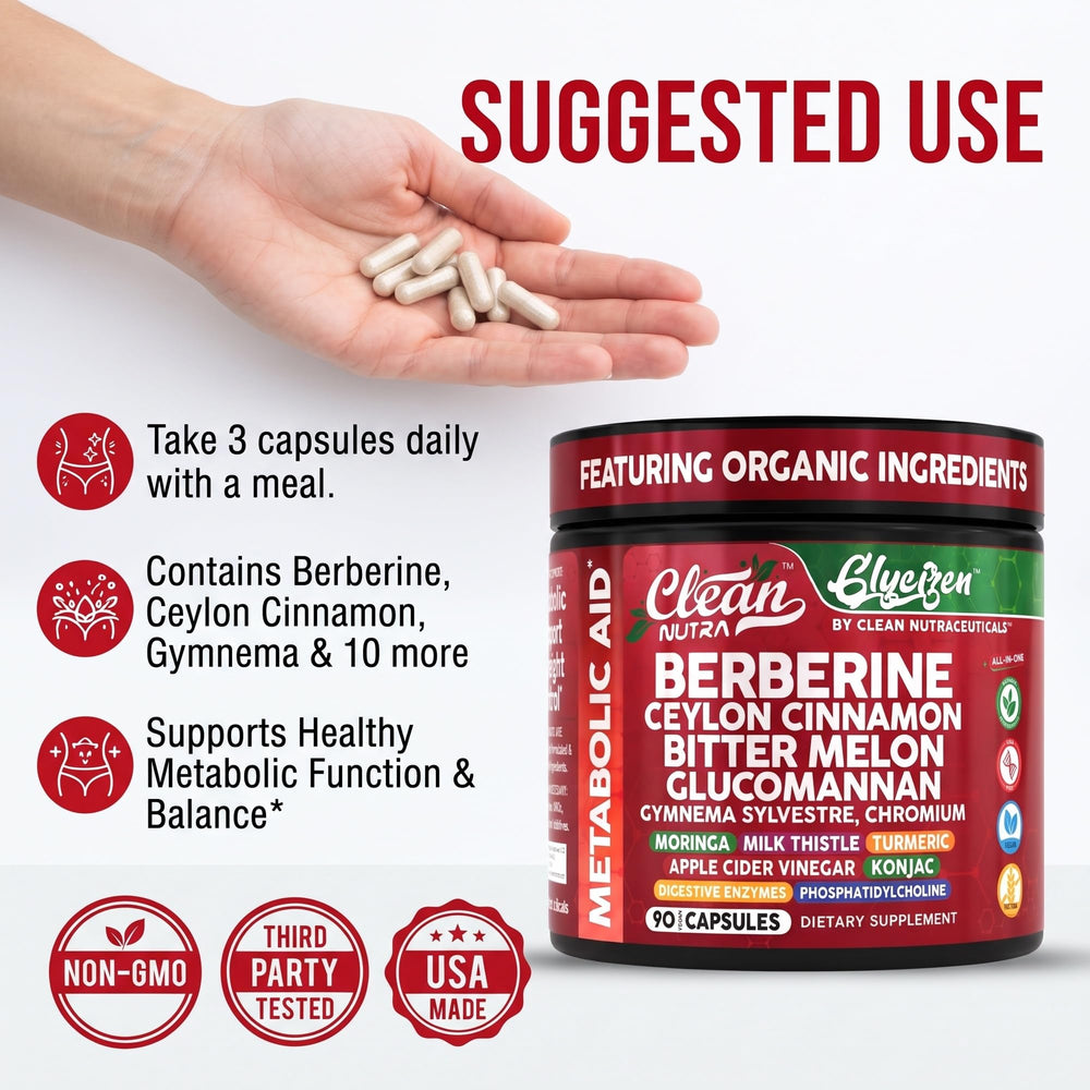 Clean Nutraceuticals producto junto a alimentos saludables para uso diario