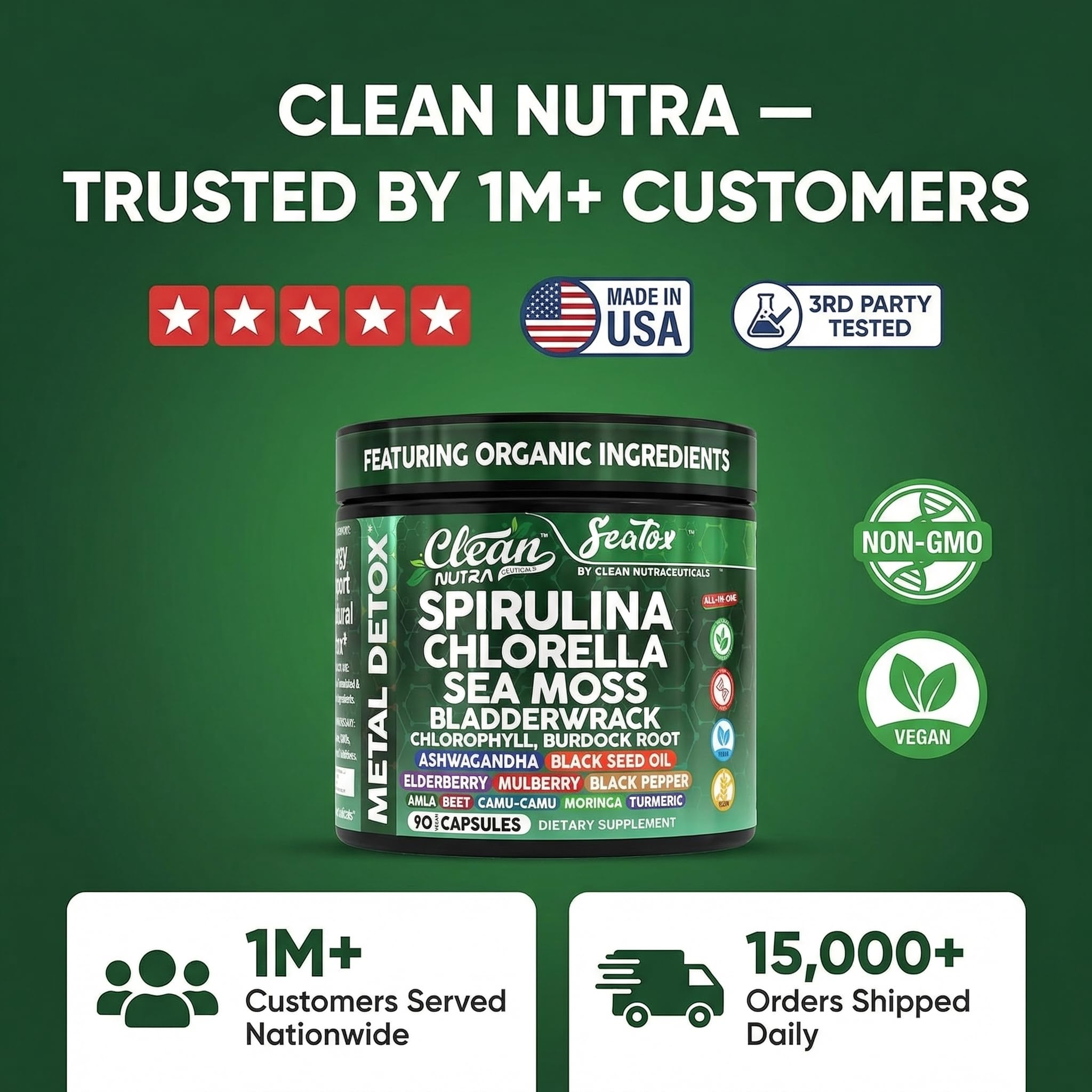 Clean Nutraceuticals sea moss y bladderwrack en ambiente natural originario