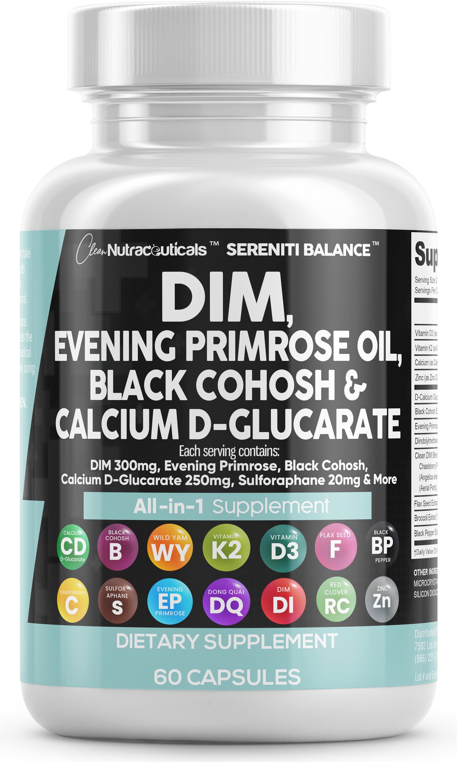 Clean Nutraceuticals frasco frente muestra fórmula equilibrada