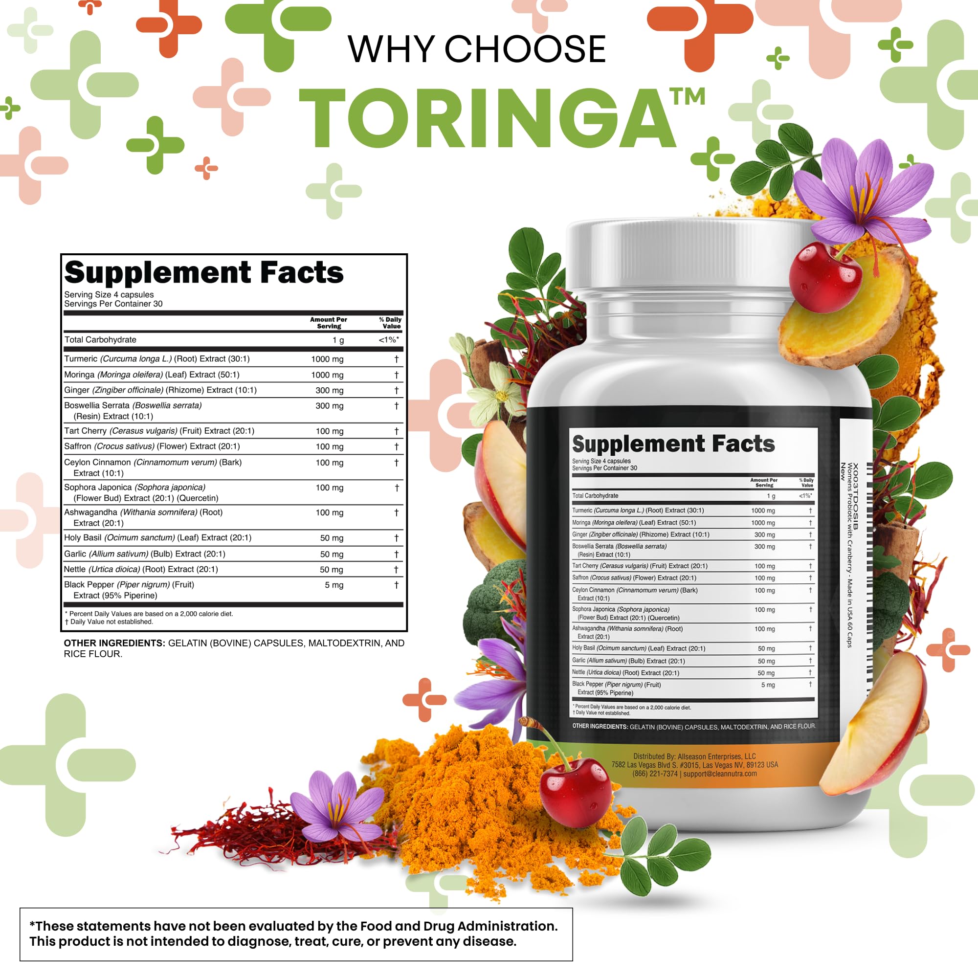 Clean Nutraceuticals cápsulas alineadas sobre superficie mostrando tamaño y color