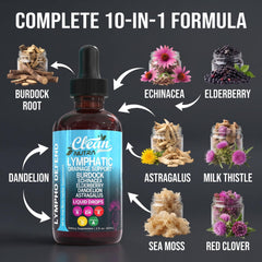 Clean Nutraceuticals gotas mezcladas en batido, apoyo práctico diario