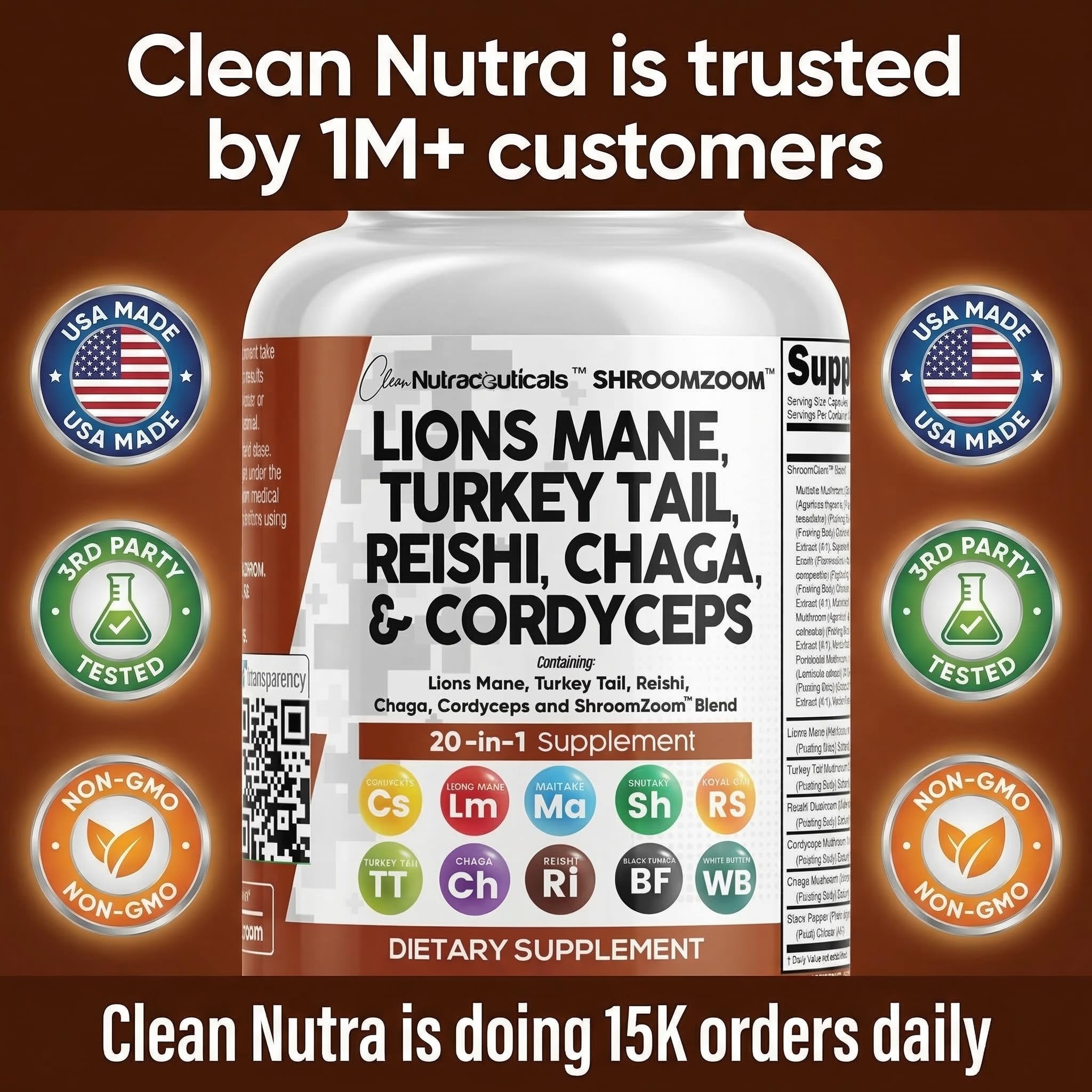 Clean Nutraceuticals producto en rutina matutina sobre mesa junto a taza y libro