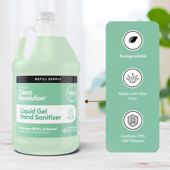 Clean Revolution detalle de la textura del gel para aplicación rápida