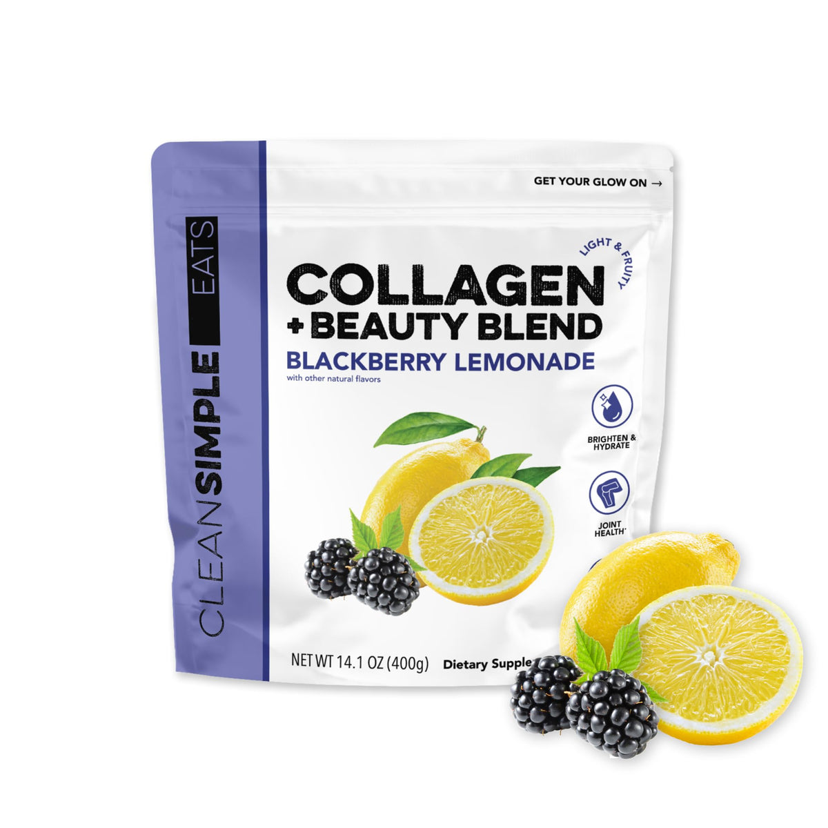 Clean Simple Eats frente del empaque mostrando 30 servicios y sabor