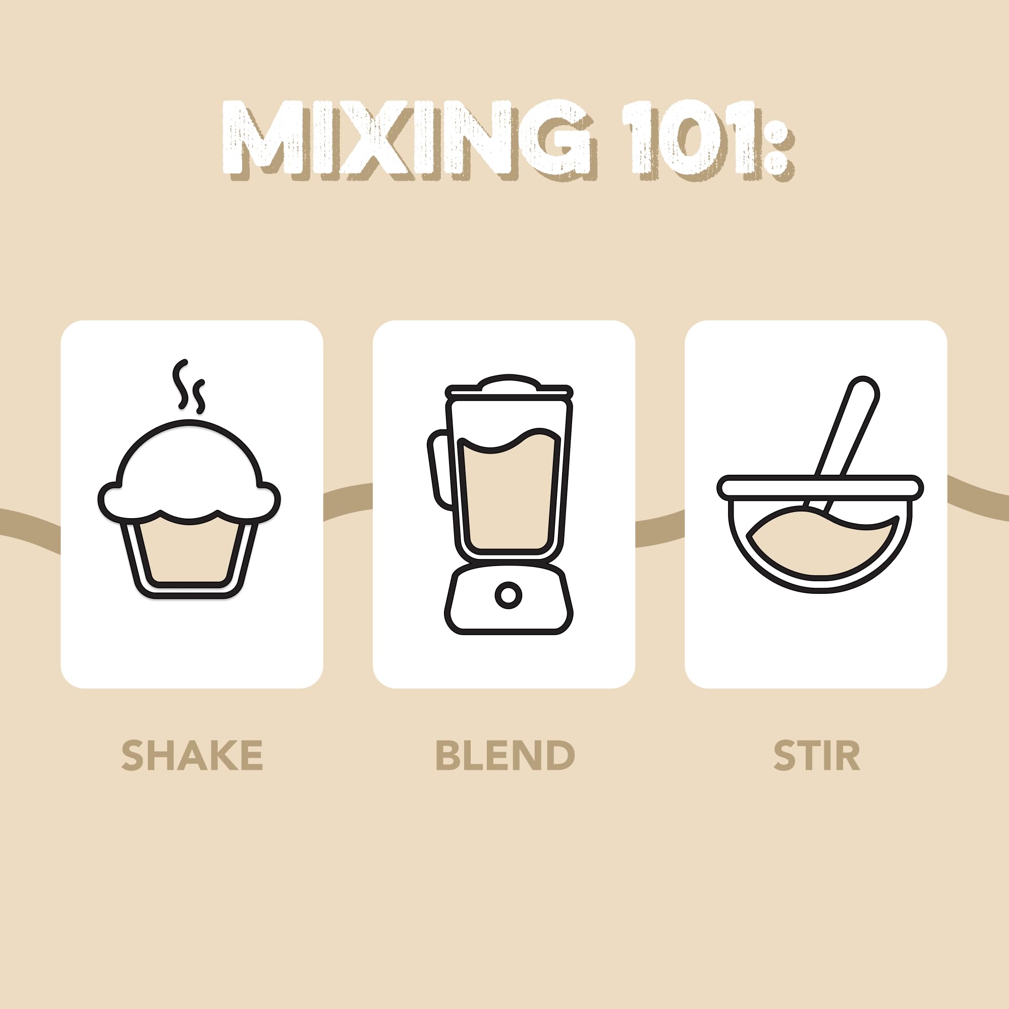 Clean Simple Eats comparación de tamaño, envase para 30 porciones claro
