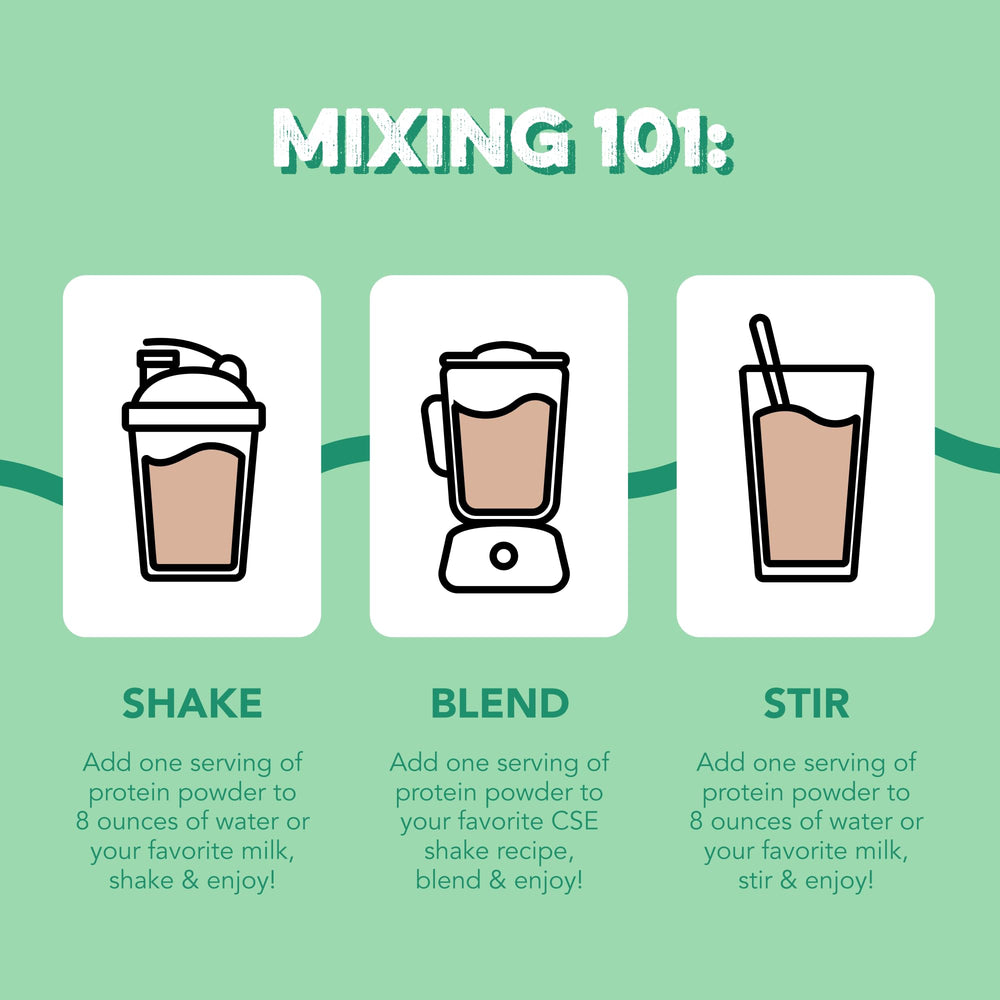 Ingredientes naturales junto al polvo Clean Simple Eats destacando limpieza