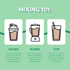 Ingredientes naturales junto al polvo Clean Simple Eats destacando limpieza