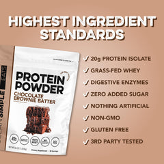 Clean Simple Eats mezcla en licuadora con avena para desayuno proteico