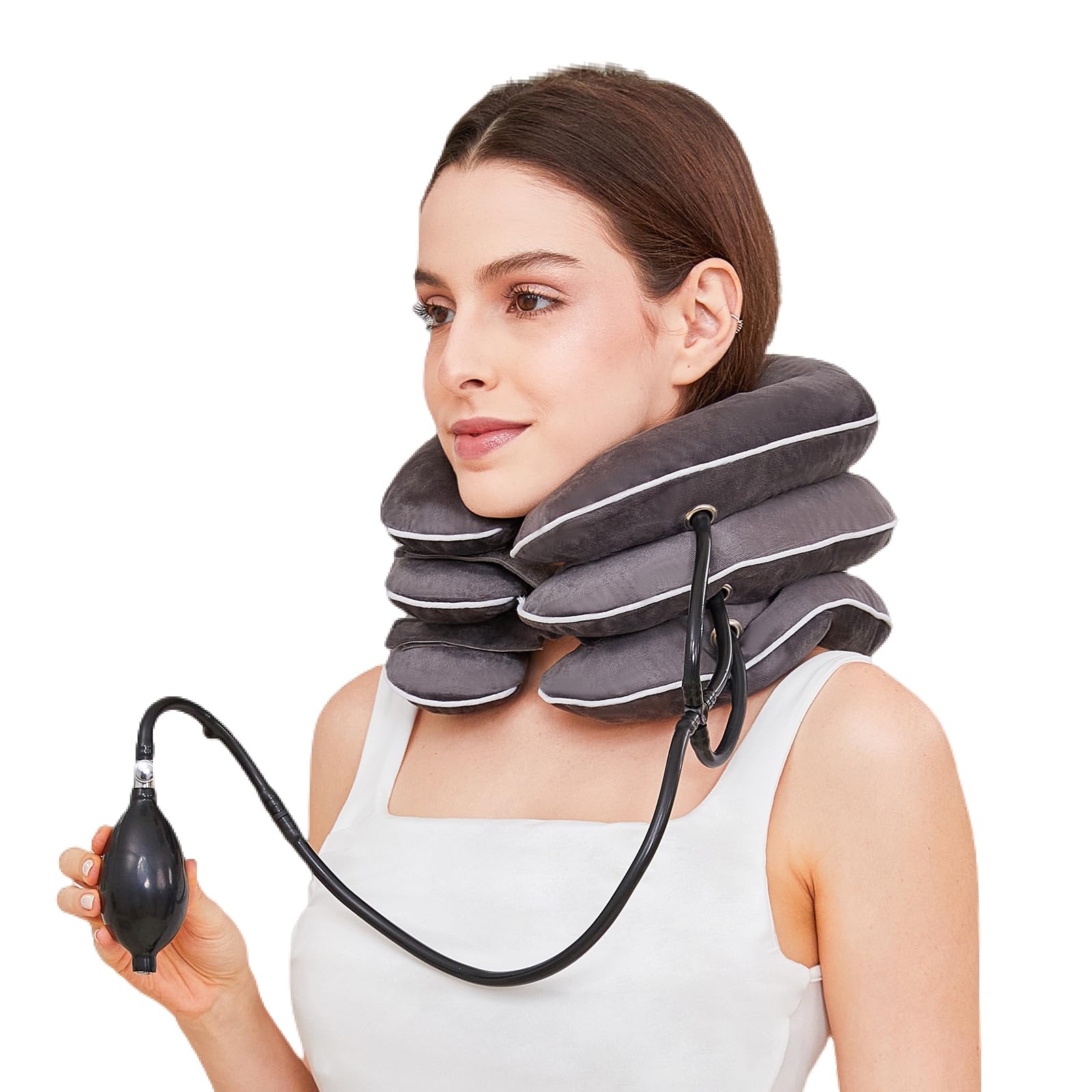 CLEANET vista frontal del neck stretcher mostrando forma ergonómica y confort