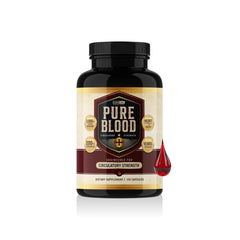 CleanForm Pure Blood envase frontal mostrando fórmula transparente y confianza
