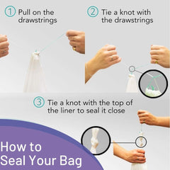 Cleanis bolsa plegada en la mano fácil de llevar y guardar