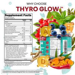 Clean Nutraceuticals ThyroGlow primer plano de una gomita masticable