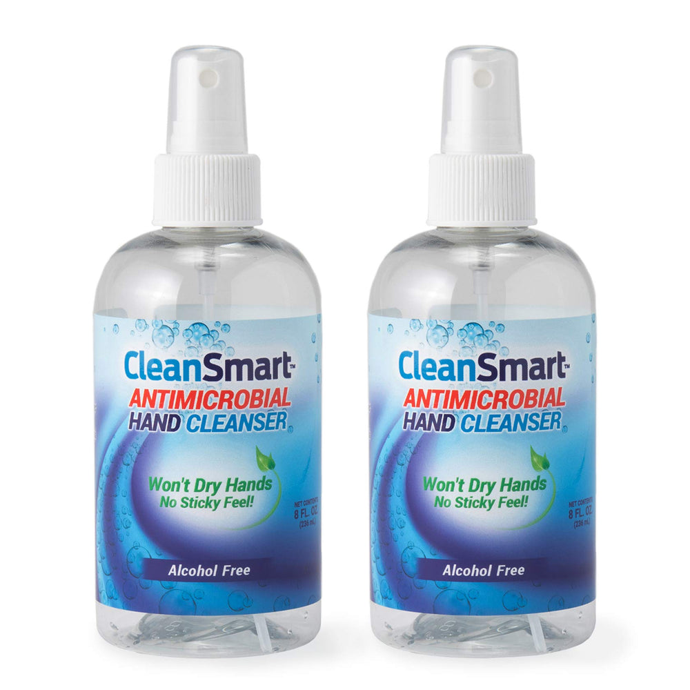 CleanSmart frontal del pack de 2 mostrando tamaño práctico