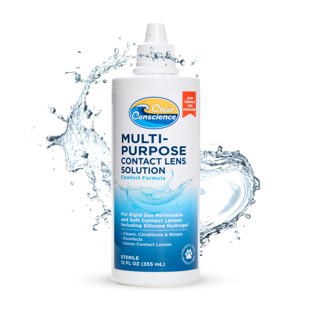 Clear Conscience vista frontal botella 12 oz con dosificación precisa