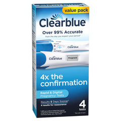Clearblue en entorno de baño demostrando uso cómodo y discreto
