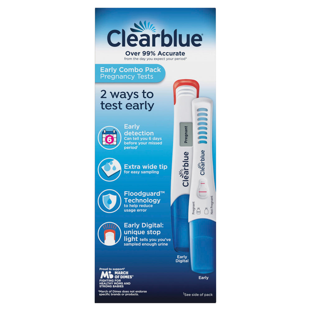 Clearblue etiqueta e instrucciones detalladas para uso correcto y seguro
