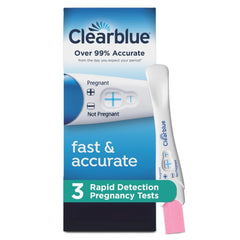 Clearblue frontal del empaque mostrando marca y descripción para compra segura