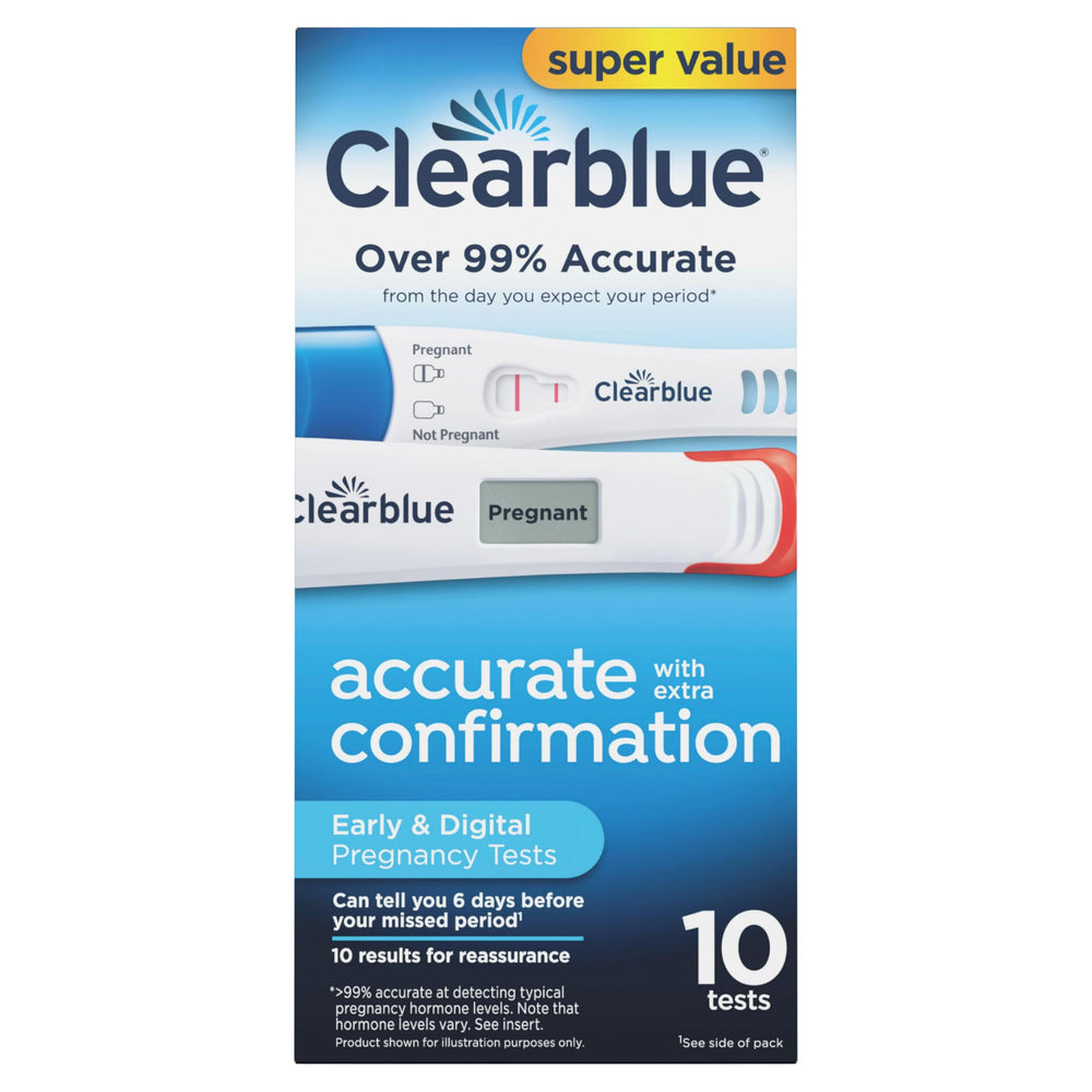 Clearblue instrucciones e insertos incluidos para uso correcto y seguro