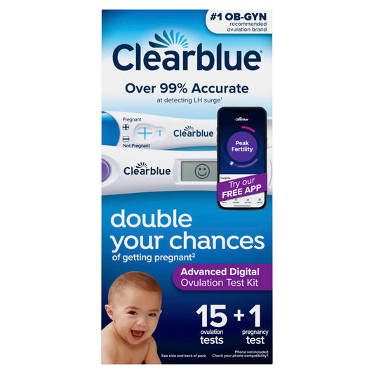 Clearblue pantalla digital con carita sonriente para resultados fáciles