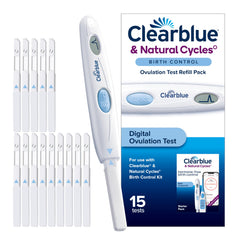 Usuario realizando test Clearblue, sencillo de usar en casa